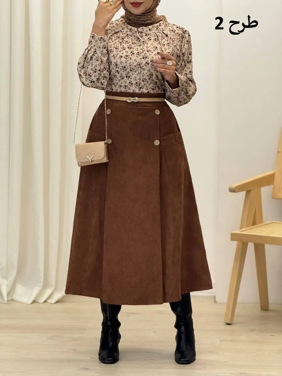 3903-شومیز و دامن هما